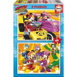 Puzzle 2x48 Peças Mickey...