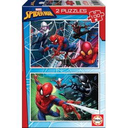 Puzzles 2x100 Peças Spider-Man