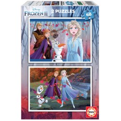 Puzzle 2x48 Peças Frozen II